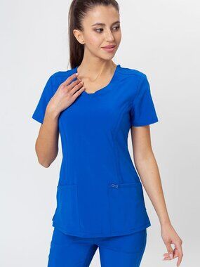 Cherokee HeartSoul Scrub Set | Royal Blue Top & Pants | Medium | Excellent 💙